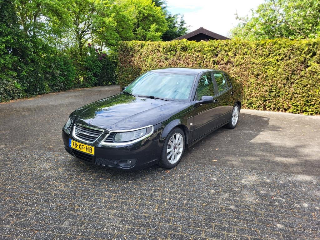 Saab 9-5 2.3 T Biopower AUT 2007 Zwart, Auto's, 1800 kg, 4 cilinders, 2290 cc, 1505 kg