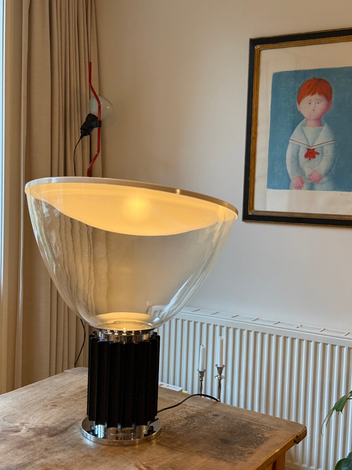 Flos Taccia Zwart (large) tafellamp – nieuw, geen krassen, Ophalen, Zo goed als nieuw, E27 (groot), Spaarlamp