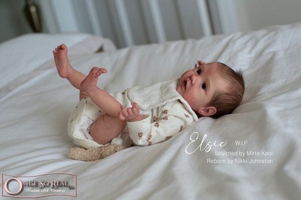 Reborn kitje Elsie, Ophalen of Verzenden, Nieuw, Babypop, Levensecht of Reborn