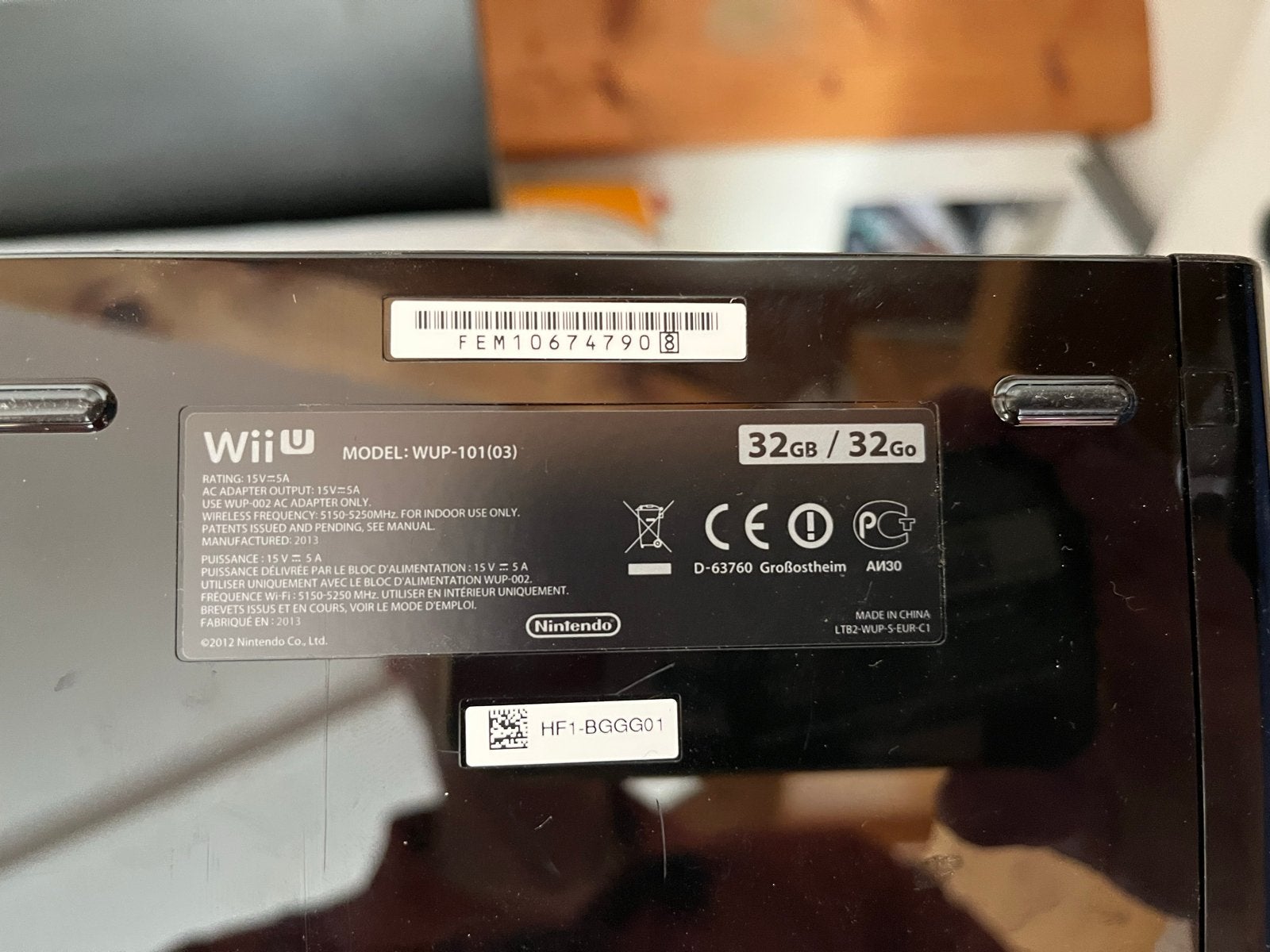 Wii U Zwart 32GB met GamePad, controller en 10 games, Ophalen, Gebruikt, Met 2 controllers, Met games