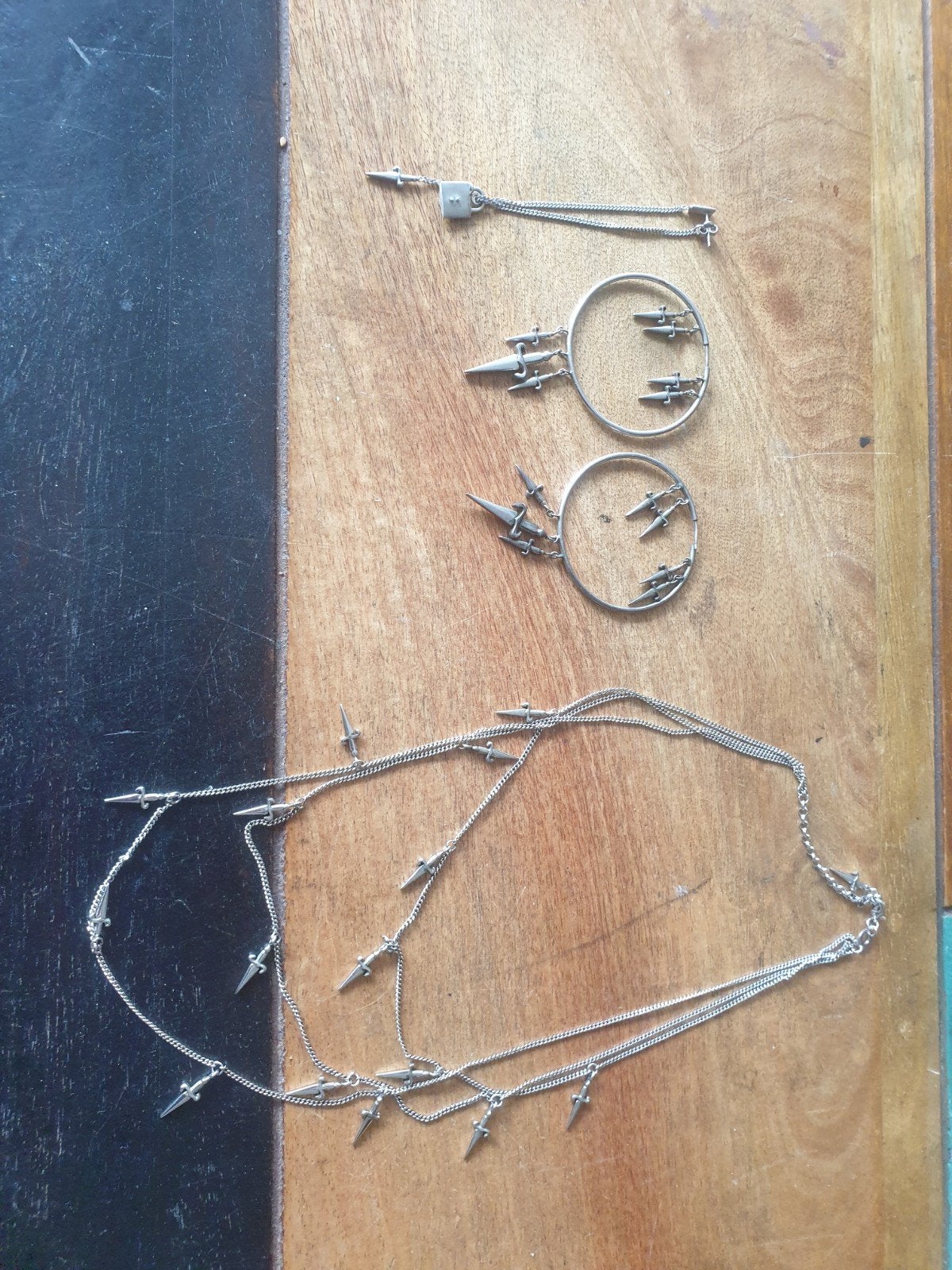 Cesare Paciotti set van zilver, Met hanger, Ophalen of Verzenden, Zo goed als nieuw, Zilver
