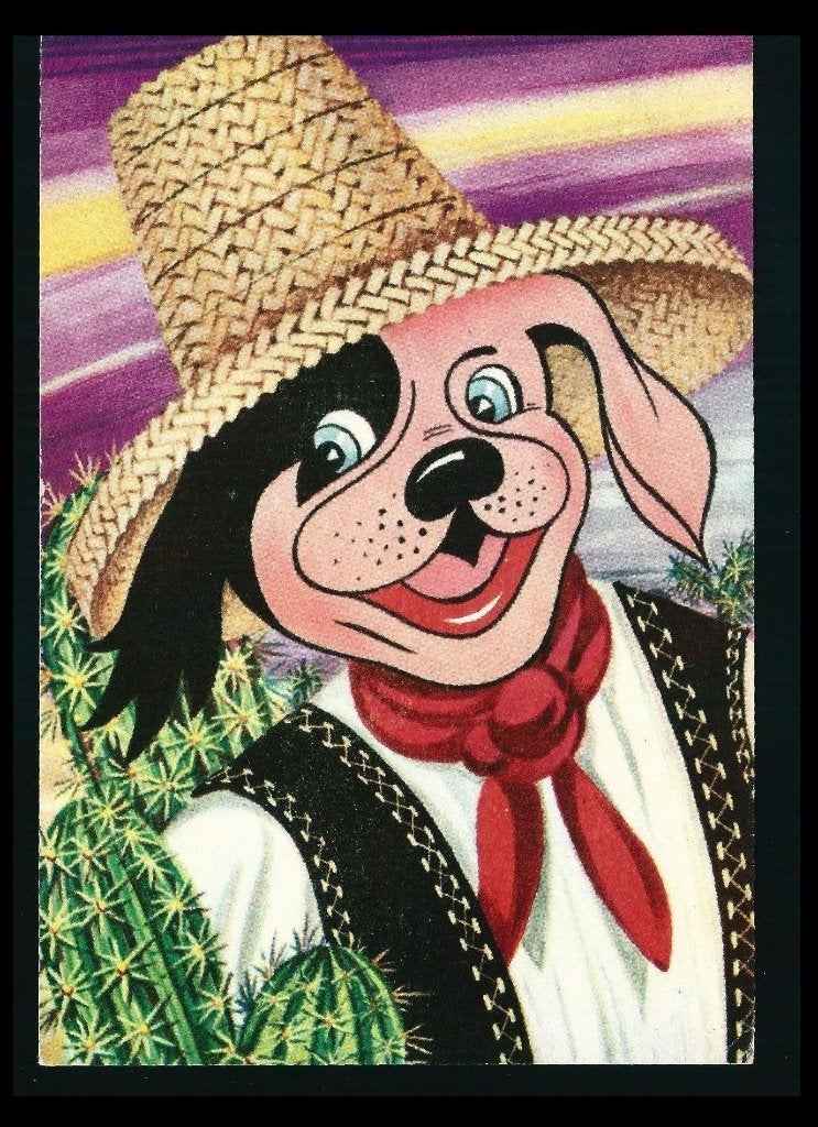 5x Bully Dog illustrator Berend Dam, Ophalen of Verzenden, 1960 tot 1980, Gelopen