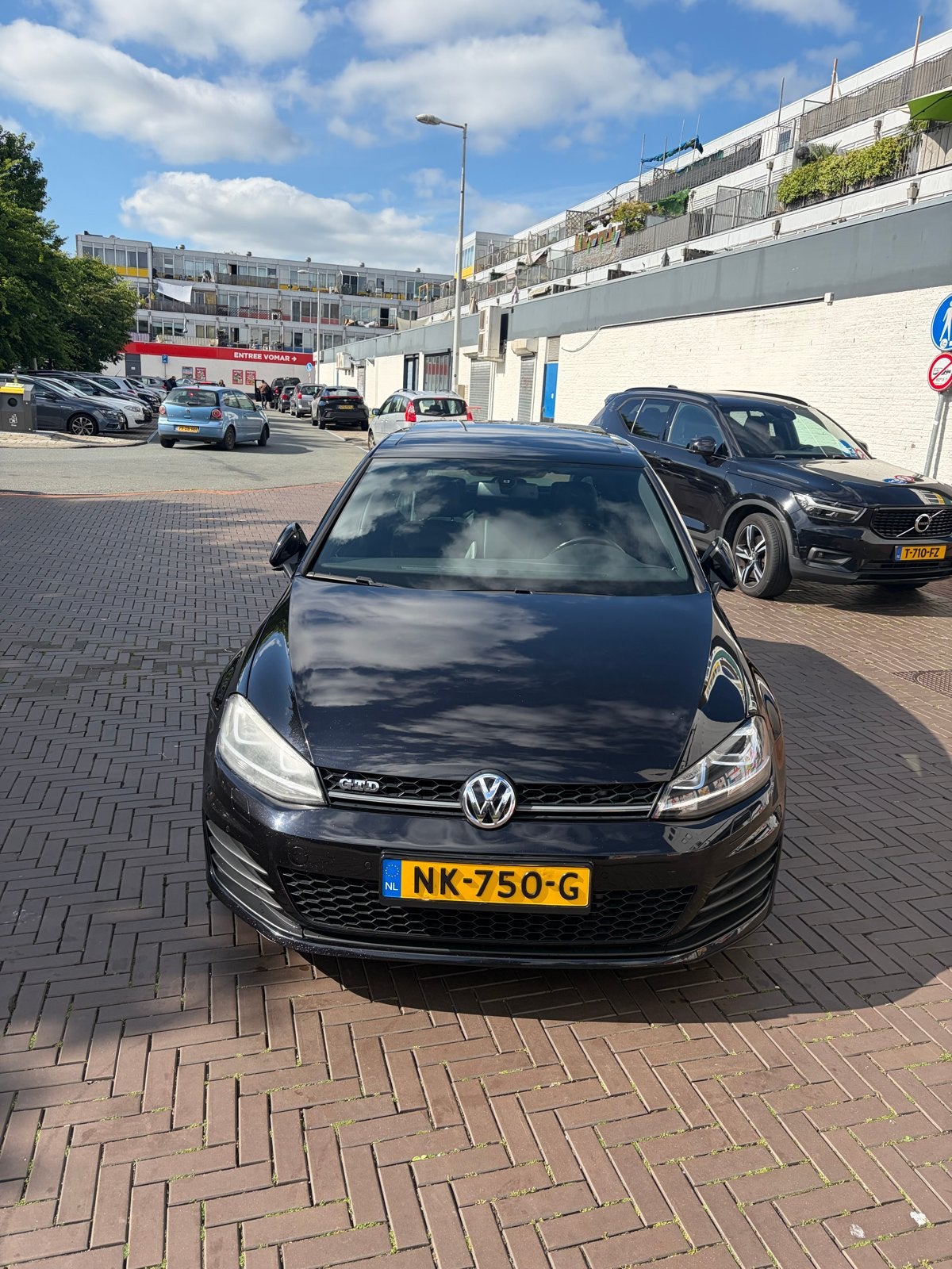 Volkswagen Golf 2.0 GTD 2013 Zwart, Auto's, Zwart, 4 cilinders, Zwart, Leder