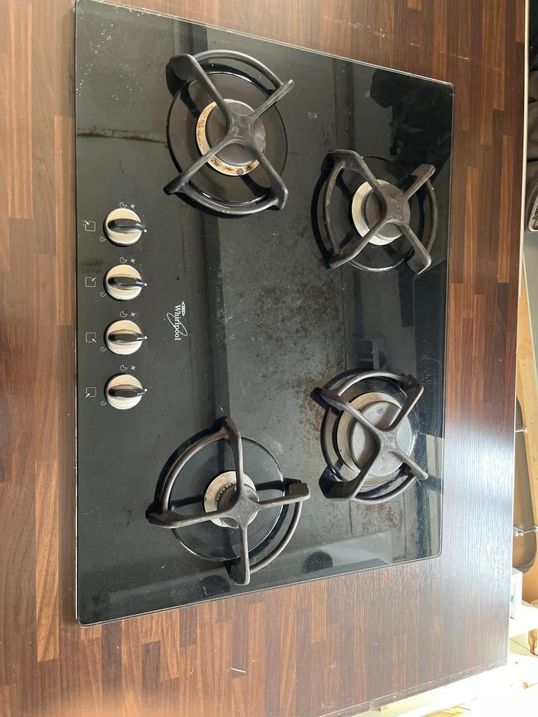 Whirlpool AKM440/NB Gasfornuis - 4 Kookzones, Gebruikt, Inbouw, Gas, 4 kookzones