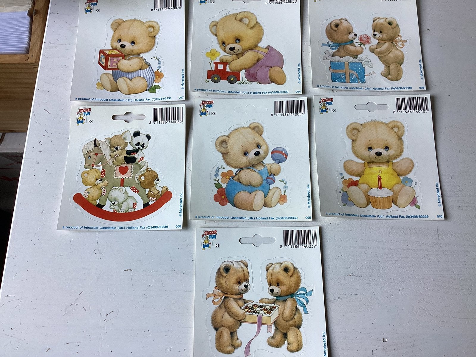 Stickers en stickervel Morehead Bears, Verzamelen, Verzenden, Zo goed als nieuw