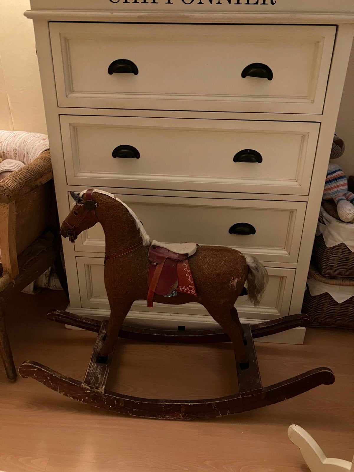 Oud brocante hobbelpaard, Ophalen of Verzenden, Gebruikt