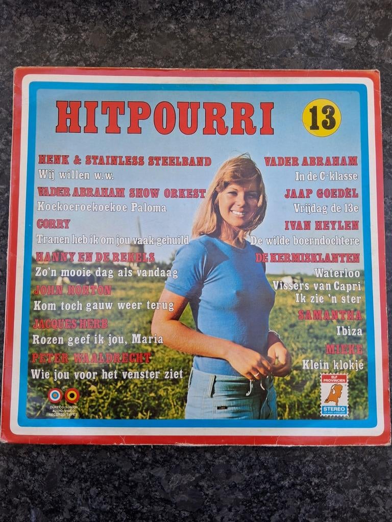 Hitpourri 13 LP - Diverse Artiesten (Jaren '70 Pop), Complilatie, Ophalen of Verzenden, Gebruikt, 12 inch