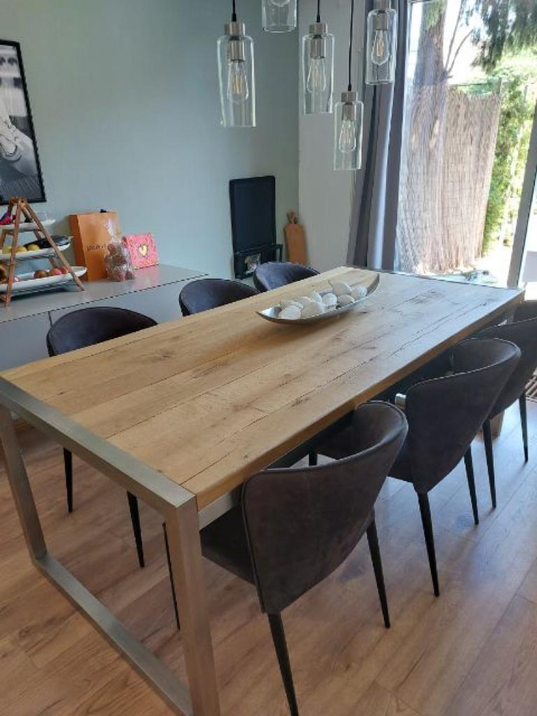Rofra Eettafel - Robuust en Stijlvol, Ophalen, Gebruikt, 100 tot 150 cm, 200 cm of meer