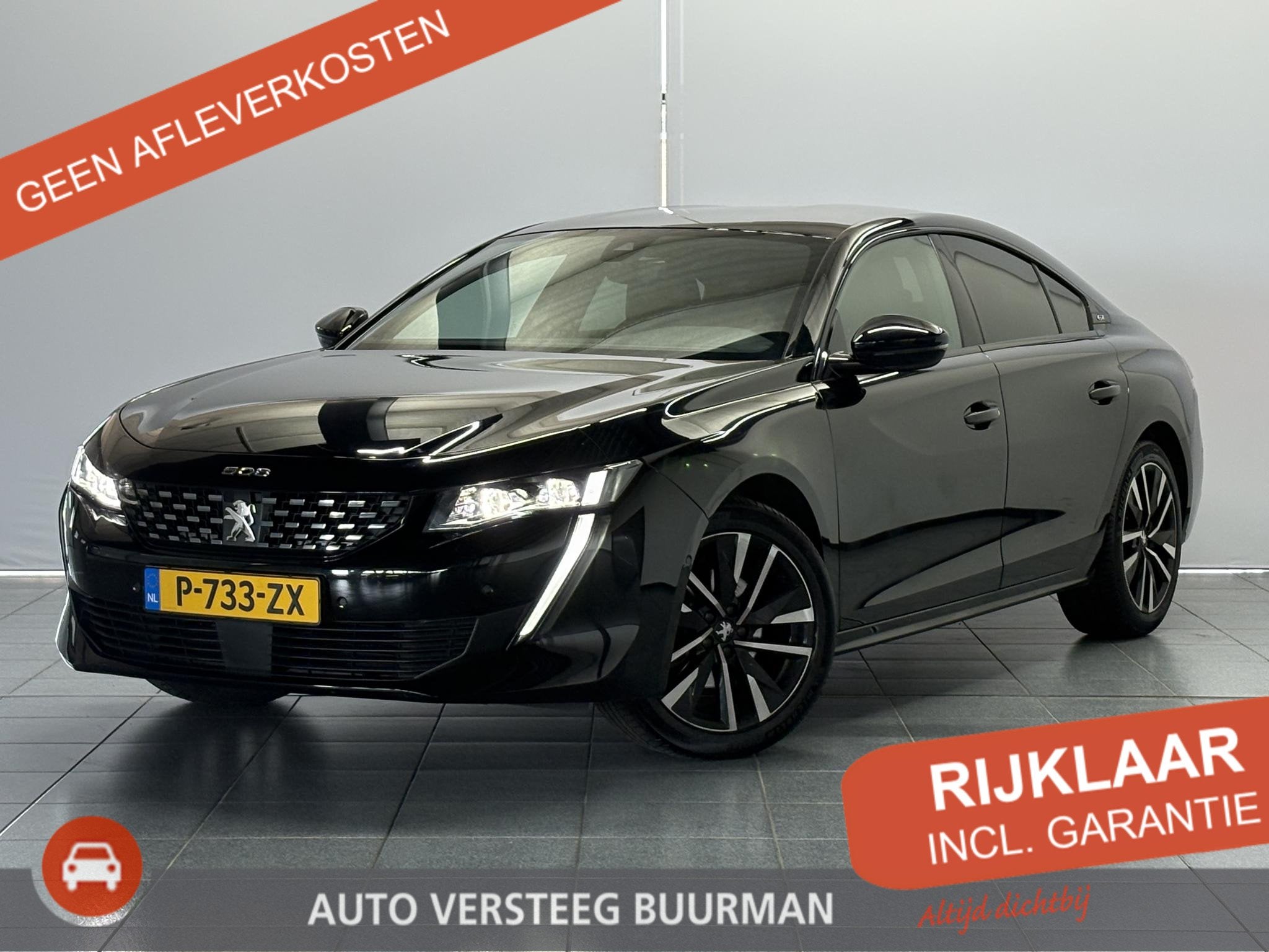 Peugeot 508 1.2 PureTech GT Keyless Entry / Start, Navigatie, Auto's, 12 maanden, Gebruikt, 1199 cc, Leder en Stof
