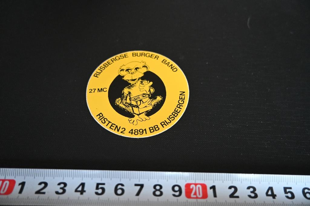 sticker Rijsbergen Rijsbergse Burger Band 27 MC  Risten 2, Verzamelen, Ophalen, Zo goed als nieuw