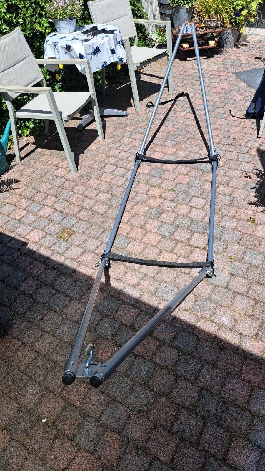 Hangmat met stevig frame - Draagbaar en comfortabel, Ophalen, Gebruikt, Inklapbaar, Eenpersoons