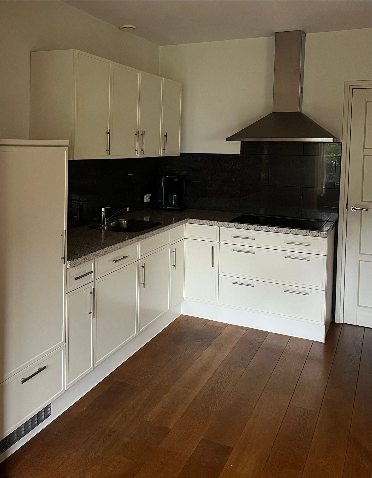 Complete hoekkeuken met inbouwapparatuur, zelf demonteren, Huis en Inrichting, Keuken | Complete keukens, Ophalen, Gebruikt, Overige kleuren
