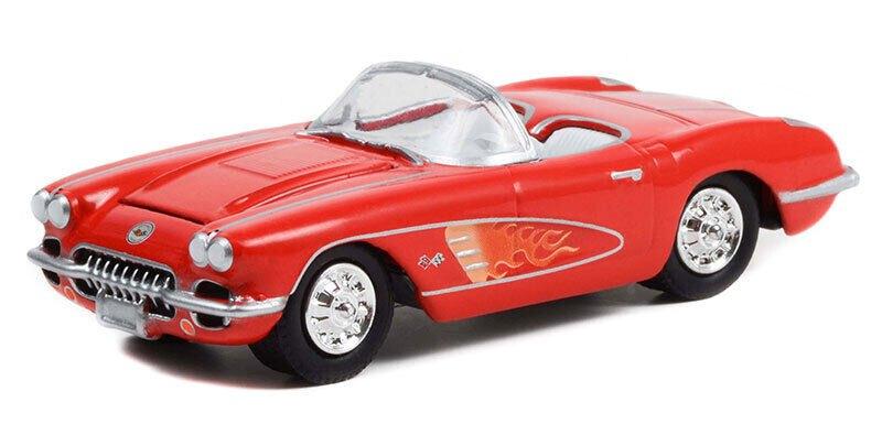 1960 Chevrolet Corvette v Greenlight 1/64 Riptide Hollywood, Ophalen of Verzenden, Nieuw, Auto