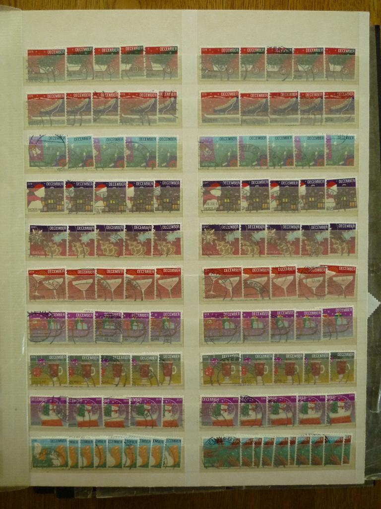 110 x Kerstzegel 2016 gestempeld 10x serie NVPH 3474-3484, Ophalen of Verzenden, Gestempeld