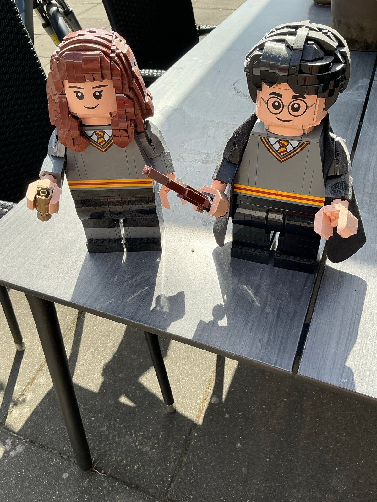 Grote LEGO Harry Potter en Hermelien Granger figuren, Ophalen of Verzenden, Zo goed als nieuw, Actiefiguurtje