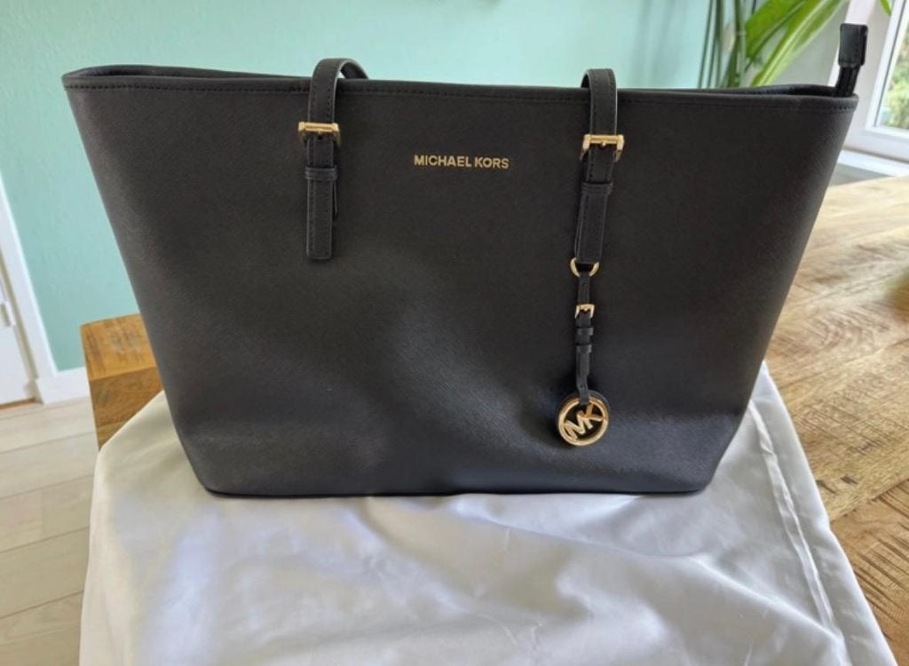 Michael Kors Jet Set Travel Tote (Zwart/Black), Ophalen of Verzenden, Nieuw, Zwart, Shopper
