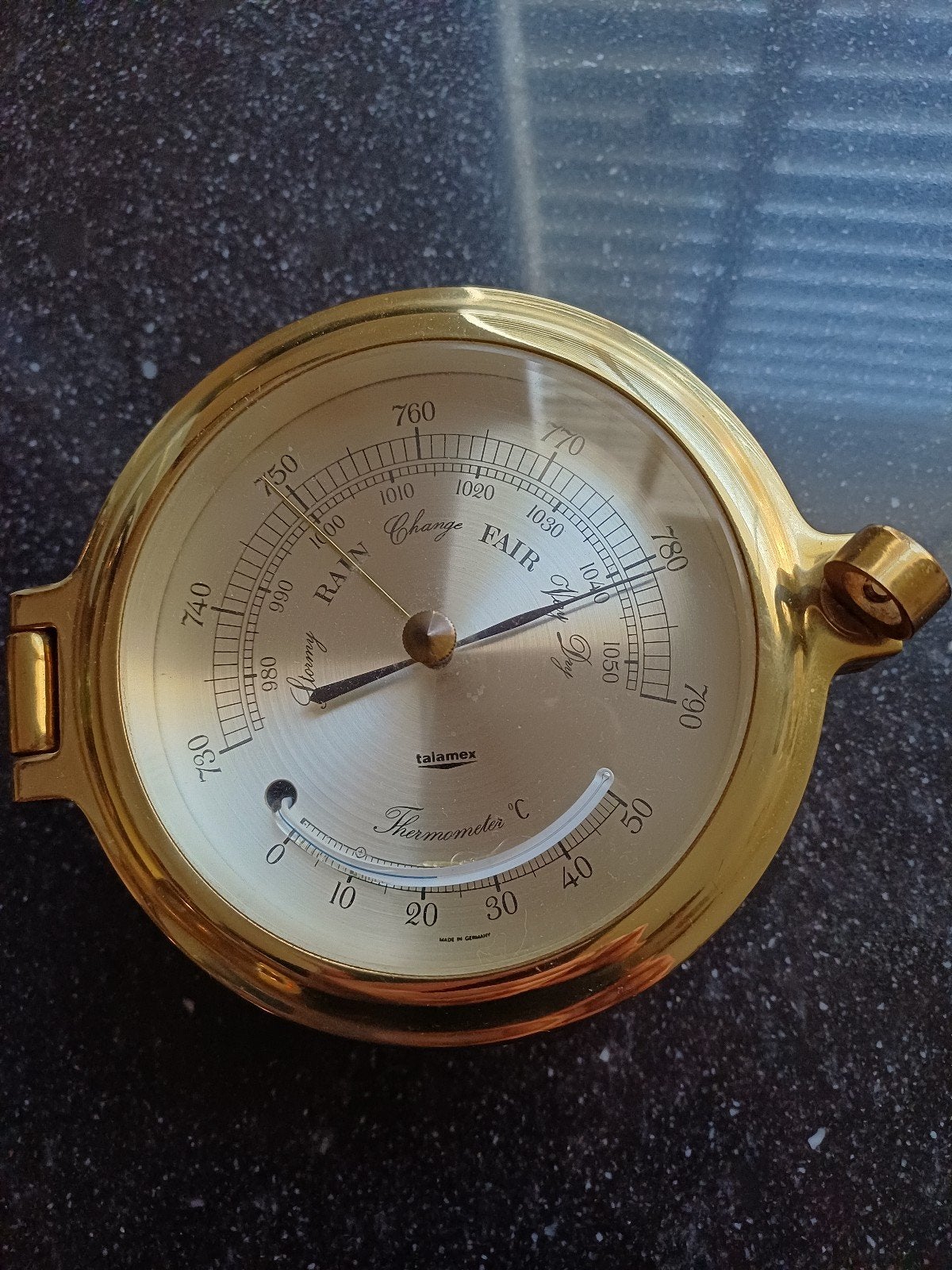 Talamax Barometer en Thermometer, Ophalen of Verzenden, Zo goed als nieuw, Barometer