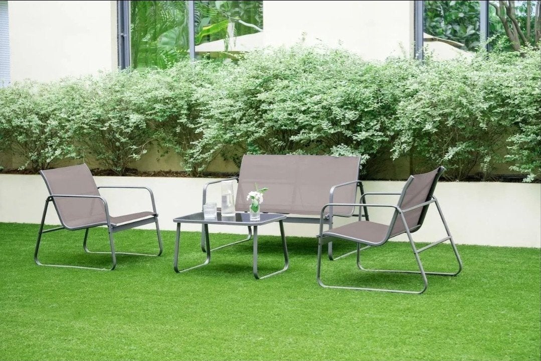 Feel Furniture Luxe Loungeset - Gamla Taupe, Tuin en Terras, Ophalen, 4 zitplaatsen, Textileen, Nieuw