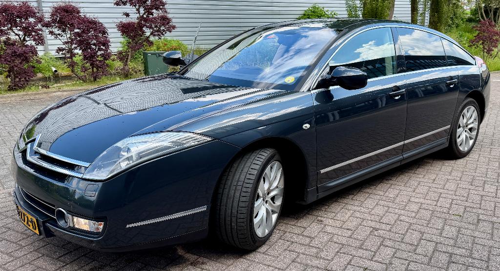 Citroën C6 3.0 Hdif V6 177KW AUT 2012 Grijs, Auto's, Citroën, Zwart, C6, 1848 kg, Diesel