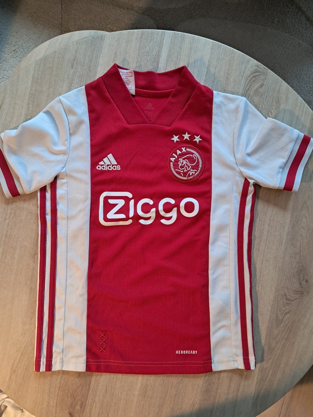 Ajax Thuistenue Maat 140 (9-10 jaar), Maat XS of kleiner, Ophalen of Verzenden, Gebruikt, Set