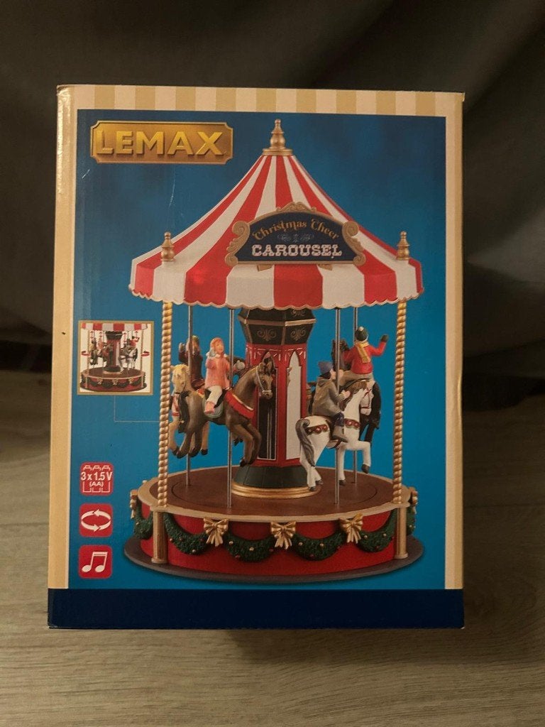 Lemax Christmas Cheer Carousel #14821, Diversen, Ophalen of Verzenden, Zo goed als nieuw