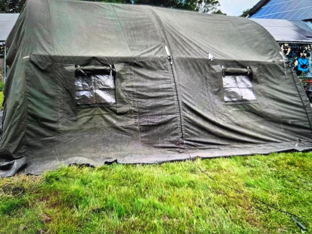 Legertent doek, Ophalen, Gebruikt