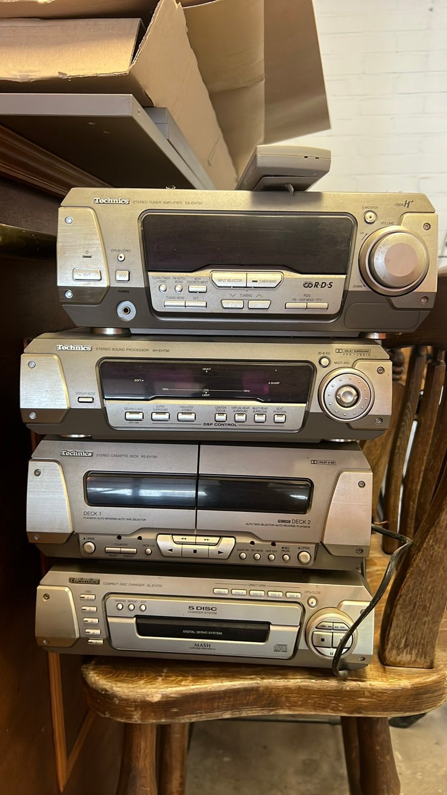 Technics hifi set EH750-serie, Ophalen, Gebruikt