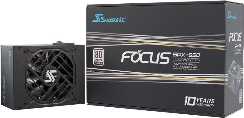 Seasonic 650W SFX voeding (Focus SPX-650), Computers en Software, Interne voedingen, Zo goed als nieuw, Ophalen of Verzenden