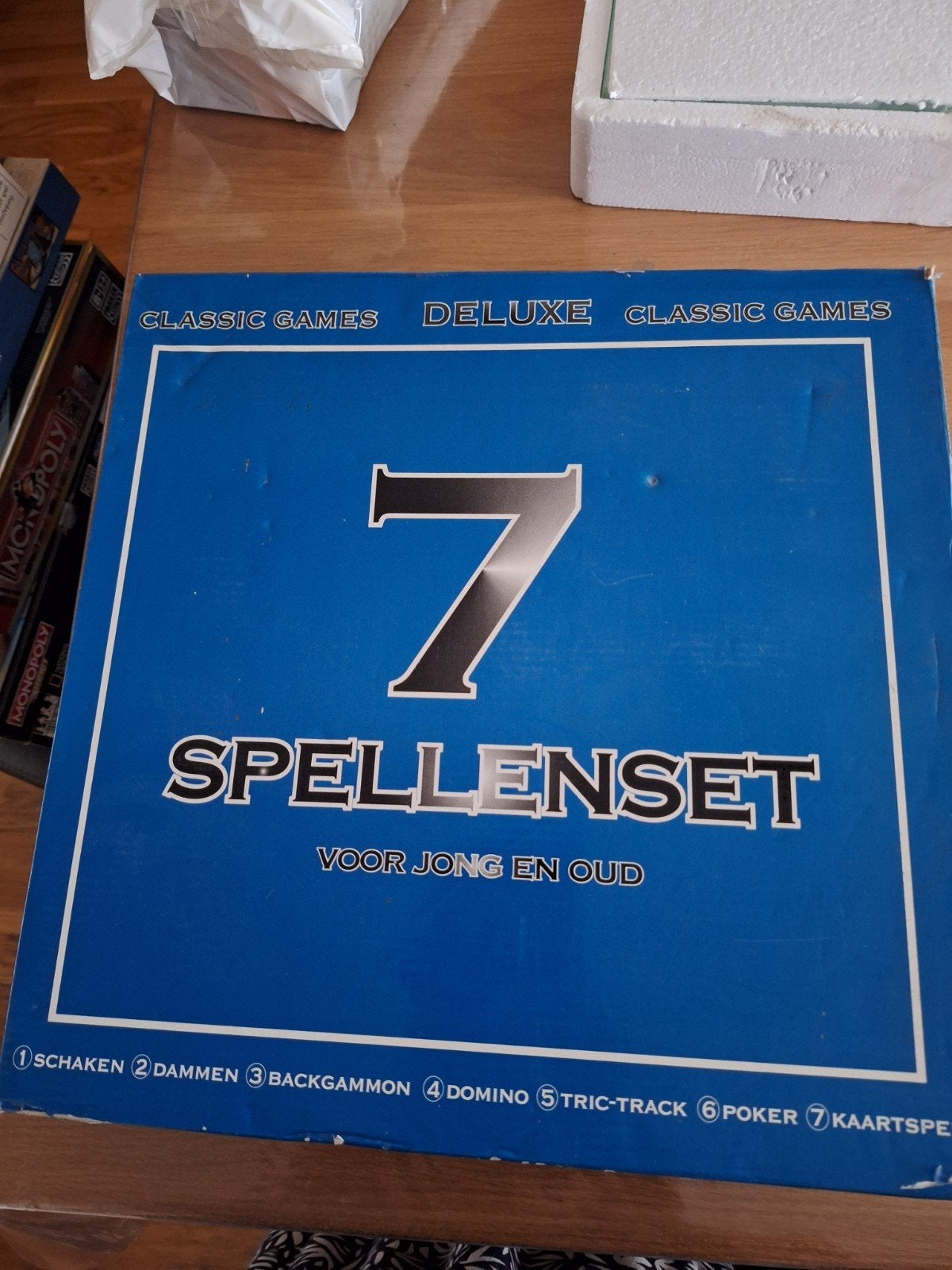 zeven spellen in een doos, Ophalen of Verzenden, Zo goed als nieuw
