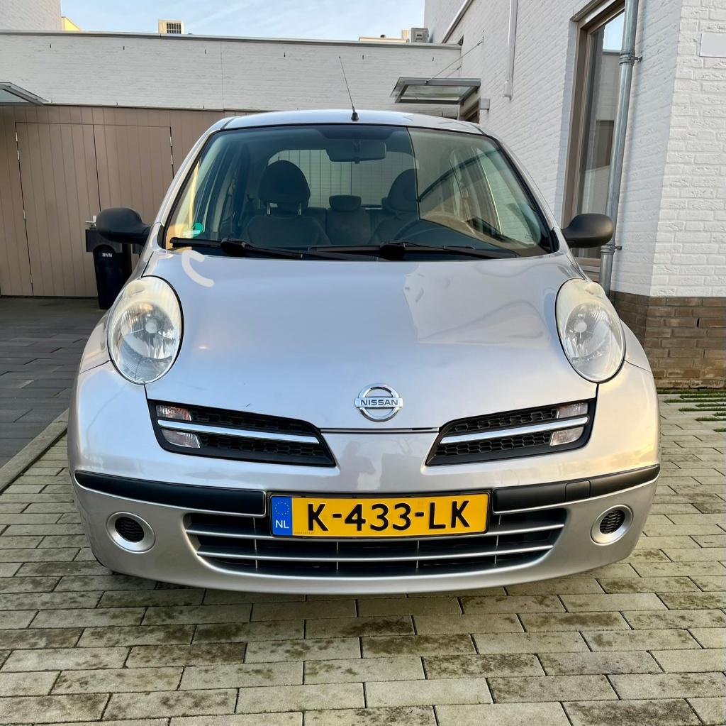 Nissan Micra 1.2 2006 Grijs - APK nieuw, Stof, 40 €/maand, 4 cilinders, Micra