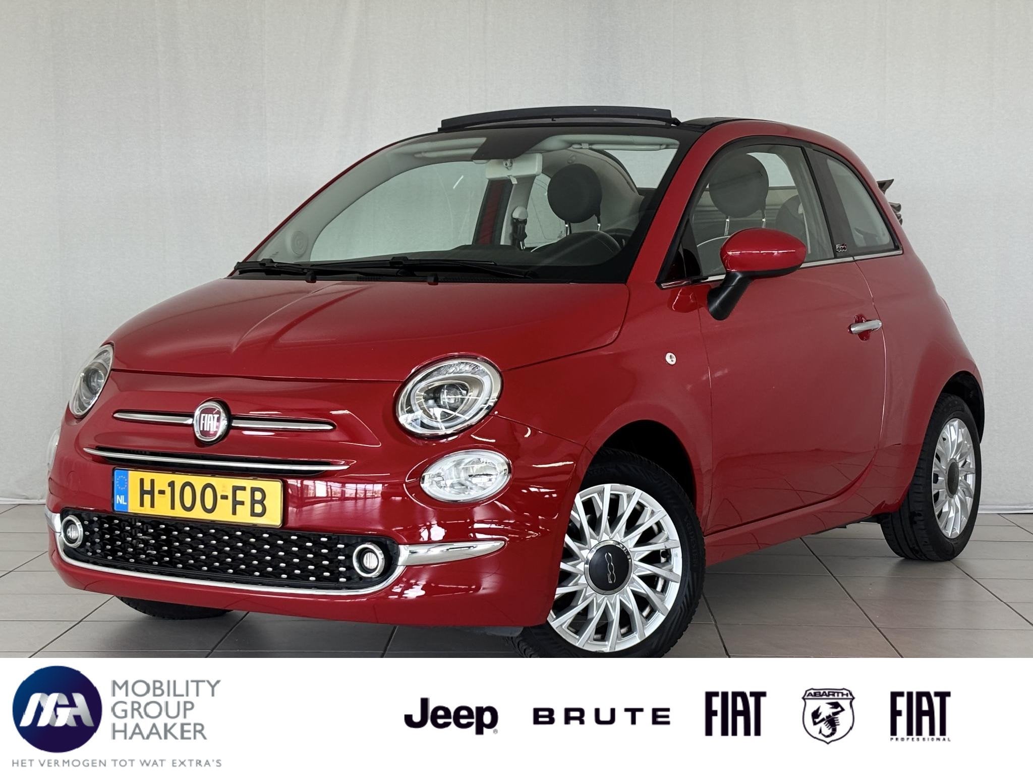 Fiat 500 C 0.9 TwinAir Turbo Lounge | Apple-Android | Aircon, Voorwielaandrijving, Cabriolet, Origineel Nederlands, Bedrijf