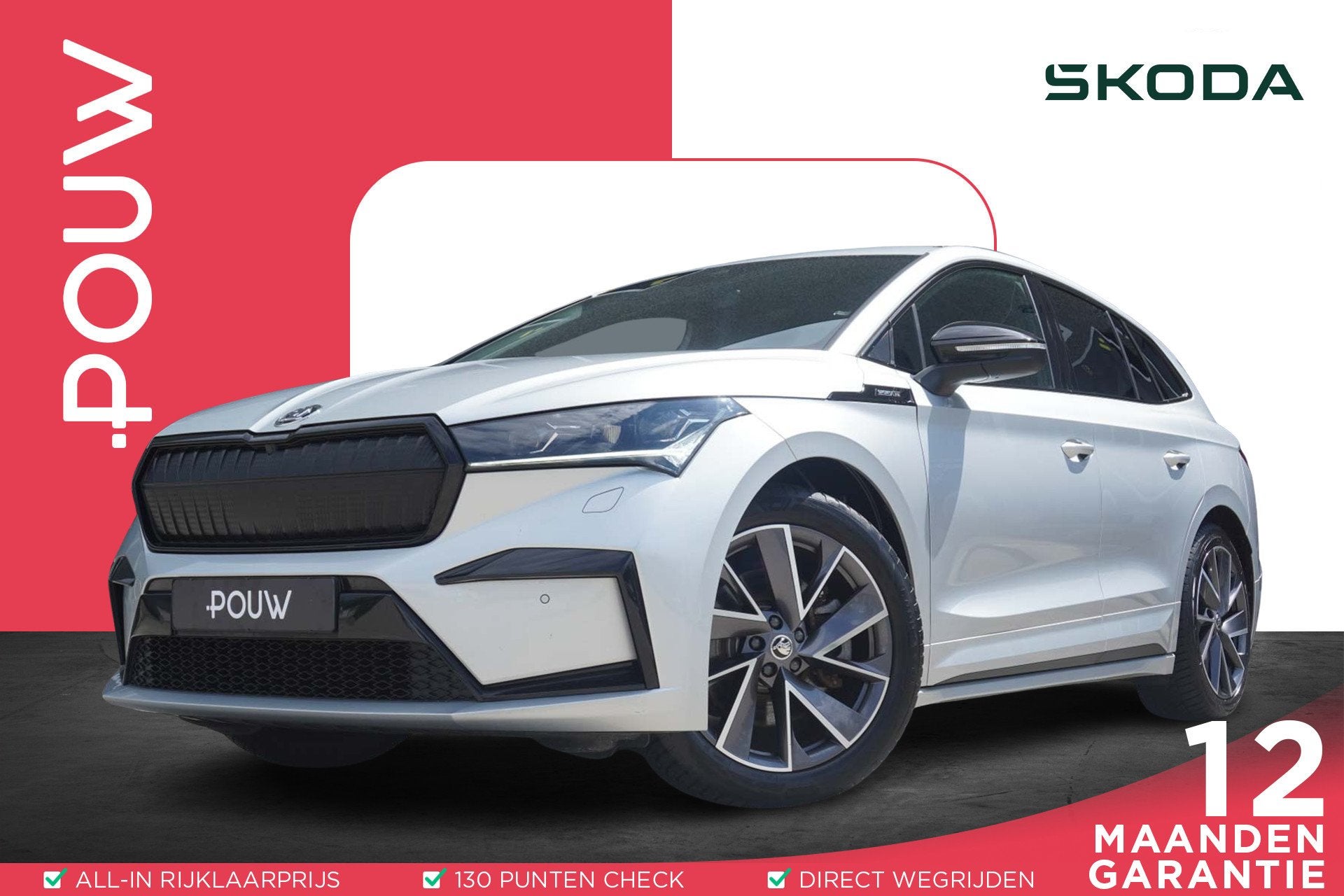 Skoda Enyaq 80 204pk Sportline | SoH 89% | Adaptive Cruise |, Auto's, Skoda, Automaat, 12 maanden, Achterwielaandrijving, Gebruikt