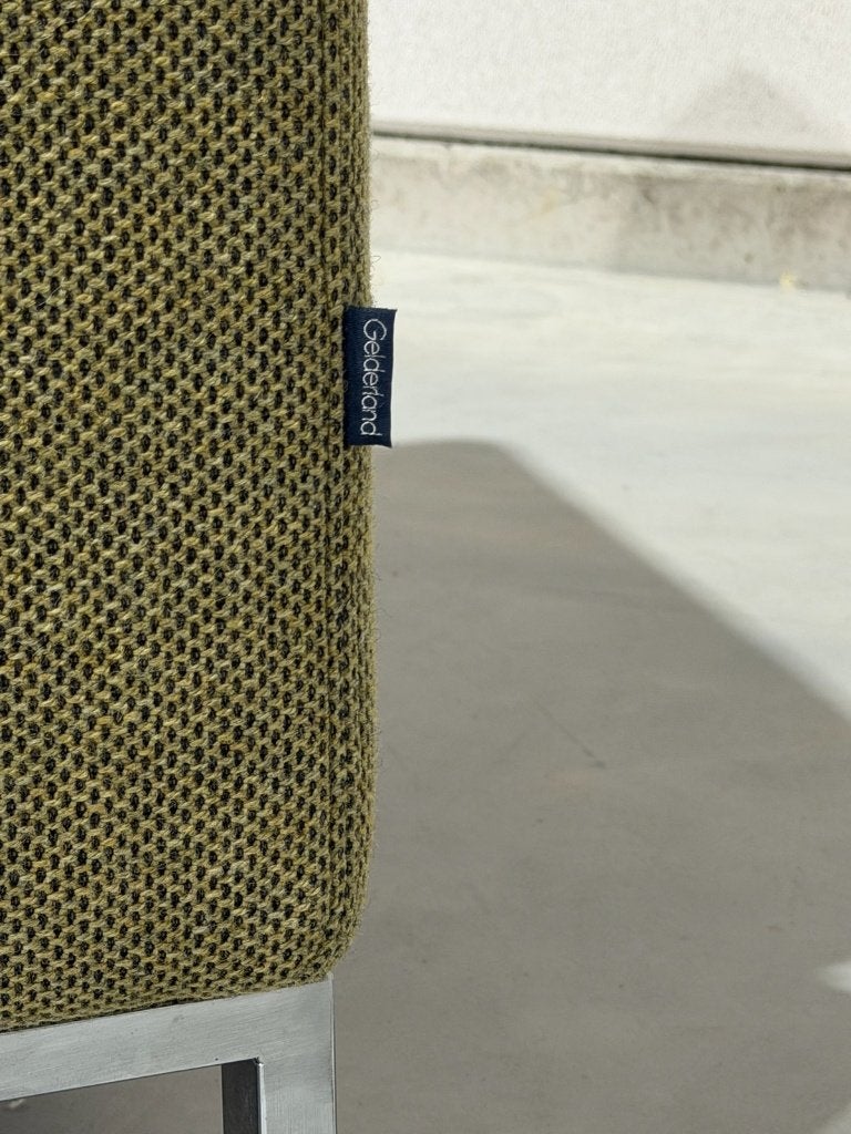 Gelderland 6511 fauteuil groen - zo goed als nieuw, Ophalen, Industrieweg 15, 4104 AP Culemborg, Nederland, Leer, 75 tot 100 cm