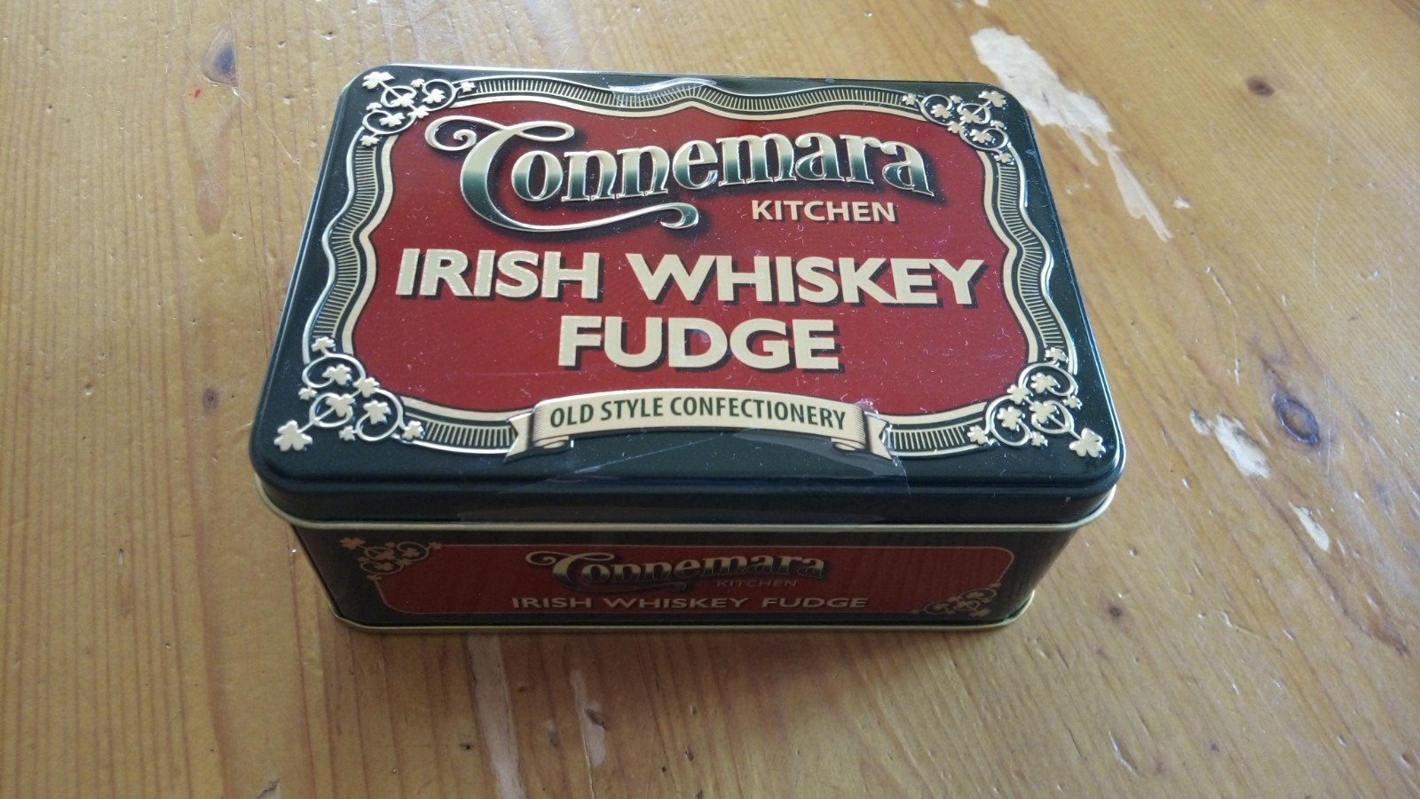 Connemara Irish Whiskey Fudge blik 14x10x5 cm, Verzamelen, Ophalen of Verzenden