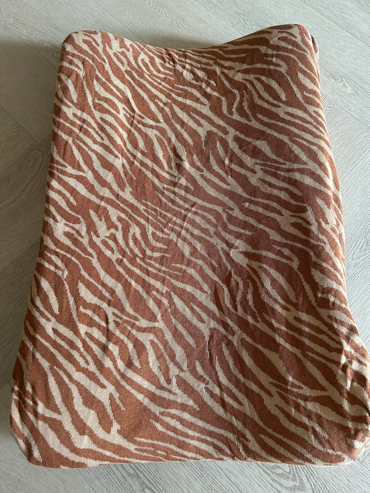 Zebraprint kussenhoes - Bruin/Beige, Ophalen, Overige merken, Gebruikt, Bruin