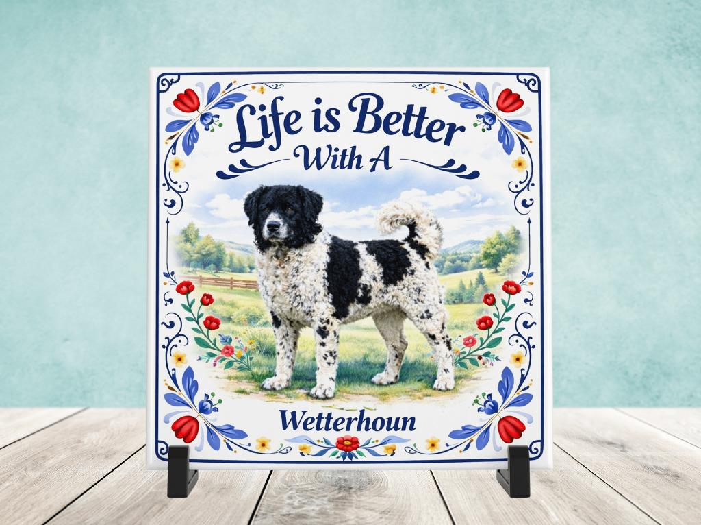 Life is Better with a Wetterhoun - Tegel, Verzenden, Nieuw