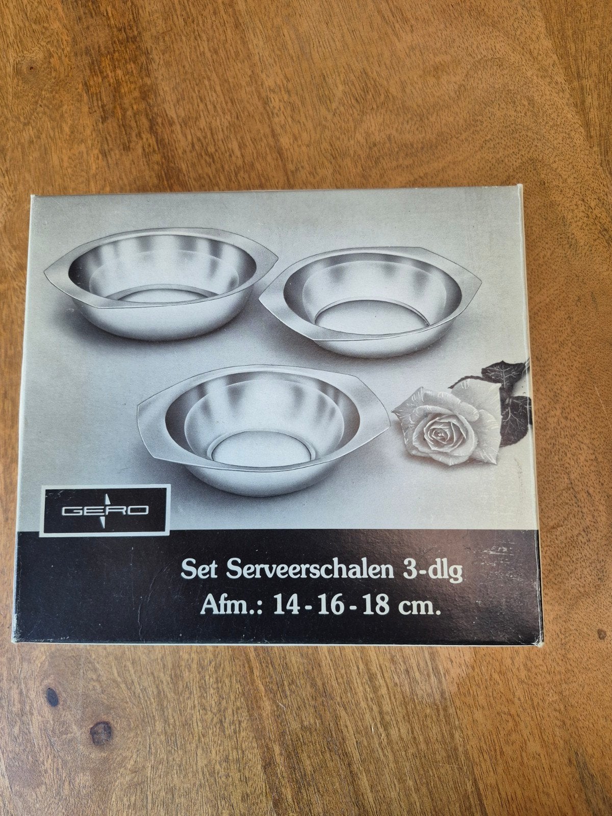 Gero Set Serveerschalen 3-delig - Nieuw in doos, Met handvatten, Schaal, Nieuw, Ophalen of Verzenden