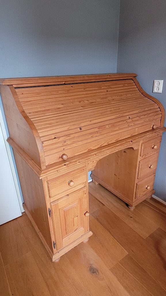 Massief grenen secretaire / bureau, Ophalen, Gebruikt