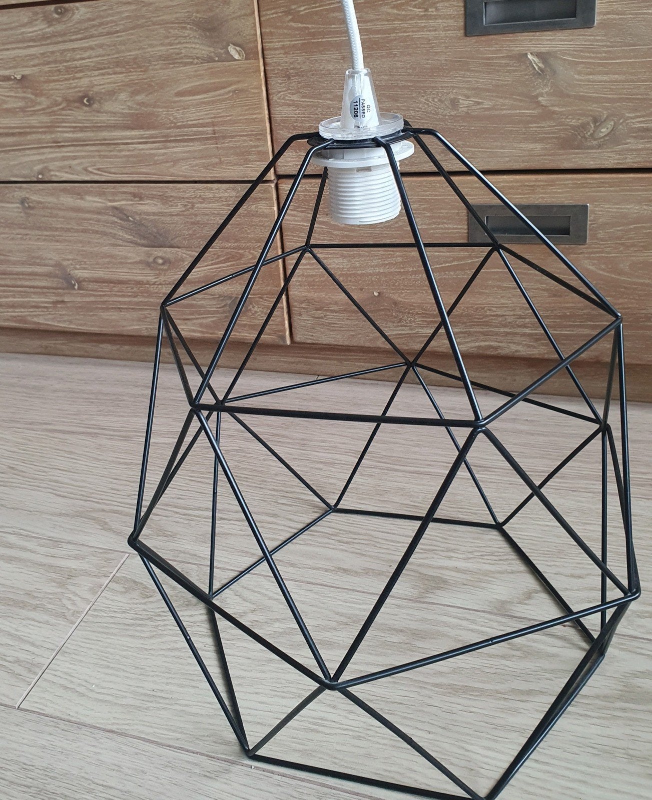 Ikea lamp zwart zgan, Ophalen of Verzenden, Zo goed als nieuw, Metaal, E27 (groot)