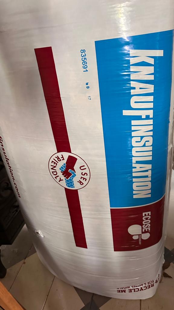 Isolatie rockwool 80mm en 90mm dik - ongeveer 12m2, Ophalen, Steenwol, Zo goed als nieuw, 15 m² of meer