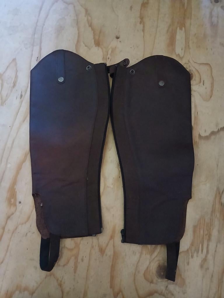 Bruin leren chaps Horka maat L, Ophalen of Verzenden, Gebruikt, Schoeisel