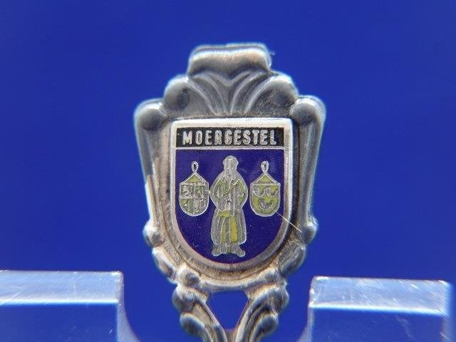 Lepeltje: Moergestel  Gemeentewapen kleur, Antiek en Kunst, Ophalen of Verzenden