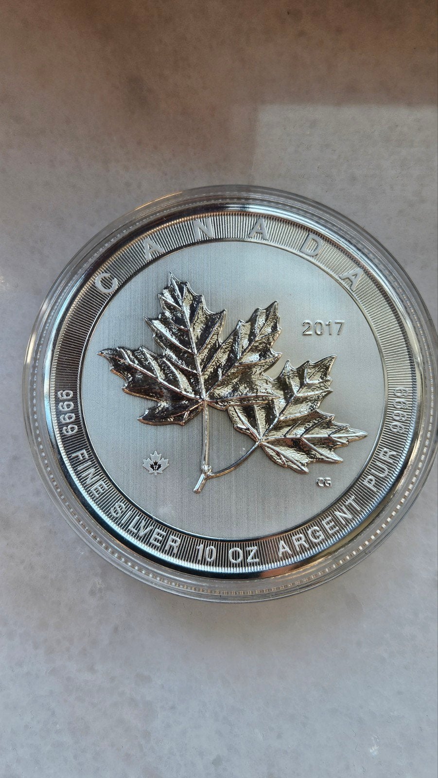 10 ounce maple.leaf 2017, Ophalen of Verzenden, Zilver