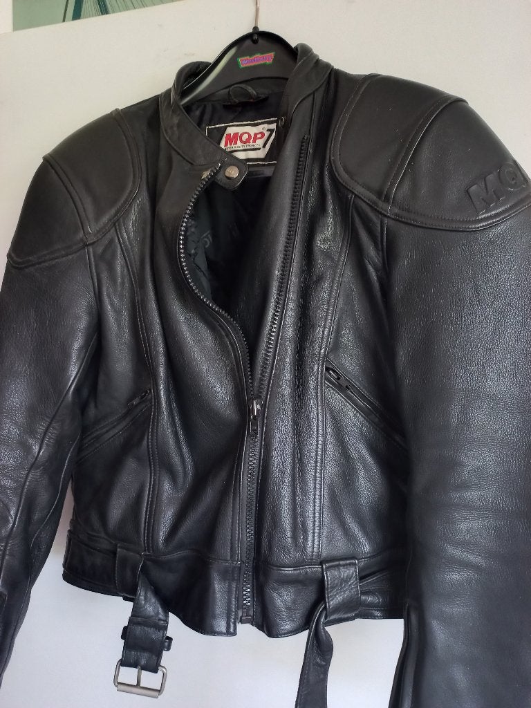 MQP lederen dames motorjack, Motoren, Kleding | Motorkleding, Ophalen of Verzenden, Tweedehands, Jas | leer, MQP
