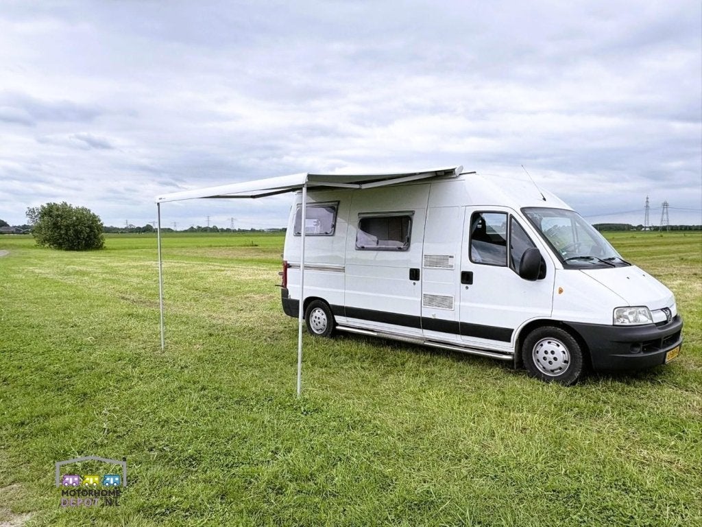 Pössl | Peugeot Boxer | 2003 | Dwarsbed | Luifel |, Caravans en Kamperen, Campers, Niet ingevuld, Buscamper of Camperbus, Ringverwarming