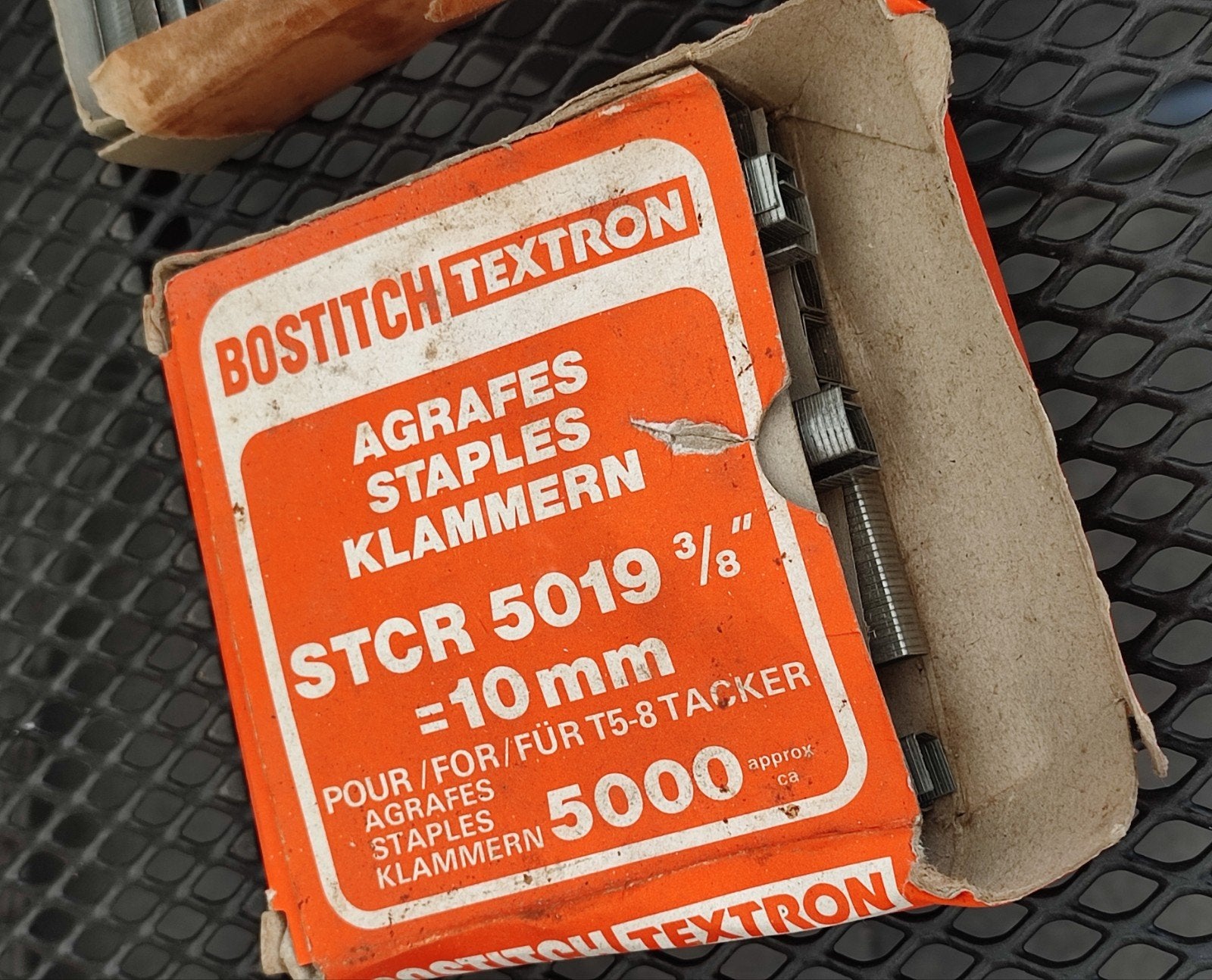 Bostitch Textron nietjes STCR 5019 3/8" 10mm (aangebroken), Ophalen of Verzenden, Gebruikt, Overige typen