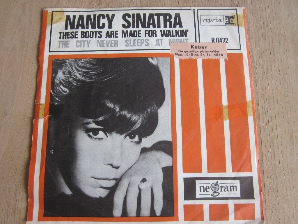 Nancy Sinatra - These boots are made for walkin', Gebruikt, Verzenden, 7 inch, Beschermende buitenhoes