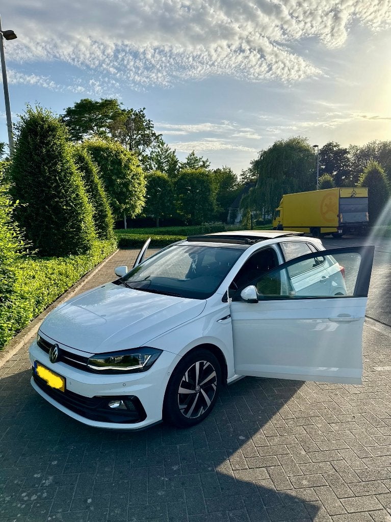 Volkswagen Polo R-Line |1.0TSI |Automaat |2019|Panorama|Wit, Zwart, 95 pk, Leder en Stof, Origineel Nederlands