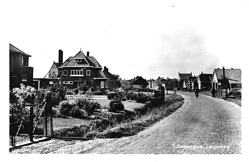 700768 Scherpenisse 1953 Zeeland Langeweg zegel Afgeweekt, Ophalen of Verzenden, 1940 tot 1960, Gelopen, Zeeland
