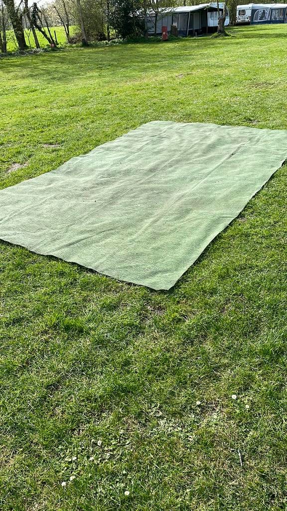 Tenttapijt aerotex groen, Caravans en Kamperen, Ophalen, Gebruikt